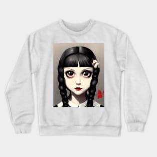 Wednesday Addams Draw Crewneck Sweatshirt